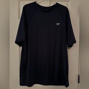 Speedo Men's Dark Blue Rash Guard